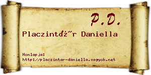 Placzintár Daniella névjegykártya